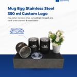 Mug Egg Coffee Stainless Steel Custom Logo — Souvenir Premium yang Awet, Stylish, dan Pasti Dipakai!