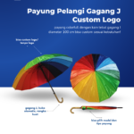 Payung Gagang J Warna Pelangi: Cerah, Unik, dan Super Eye-Catching!