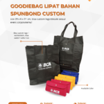 Goodiebag Lipat Bahan Spunbond Custom: Merchandise Praktis untuk Aktivitas Sehari-hari