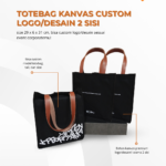 Totebag Kanvas Custom Logo/Desain 2 Sisi: Media Branding dengan Eksposur Maksimal