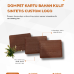 Dompet Kartu Bahan Kulit Sintetis Custom Logo: Merchandise Eksklusif untuk Branding Profesional