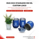 Mug Egg Stainless 350 ml Custom Logo: Merchandise Elegan untuk Branding yang Berkesan