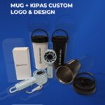 Gift Set Mug + Kipas Portable Custom Logo — Kombinasi Merchandise Unik, Fungsional, dan Berkesan untuk Hotel & Resort ☕🌬️✨