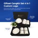 Gift Set 4 in 1 Cangkir Custom Logo: Hadiah Elegan untuk Membangun Kedekatan