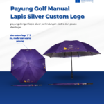 Payung Golf Manual Lapis Silver Custom Logo: Perlindungan Premium untuk Berbagai Kebutuhan