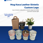 Mug Kaca Leather Sintetis Custom Logo: Elegan dalam Setiap Sajian