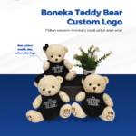 Boneka Teddy Bear Custom Logo: Souvenir yang Menciptakan Kedekatan Emosional