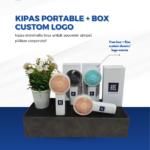 Kipas Portable + Box Custom Logo: Souvenir Modern yang Siap Diberikan