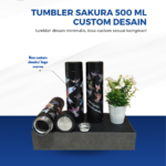 Tumbler Sakura 500 ml Custom Logo: Simpel, Modern, dan Disukai Banyak Orang