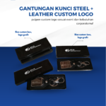 Gantungan Kunci Steel dan Leather Custom Logo: Kecil Ukurannya, Besar Kesan Profesionalnya
