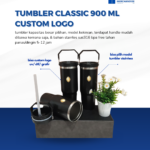Tumbler Classic 900 ml Custom Logo: Kapasitas Besar untuk Branding yang Lebih Maksimal