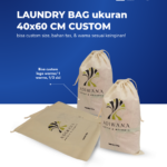 Laundry Bag 40 x 60 cm Custom Logo: Solusi Praktis untuk Hospitality dan Travel