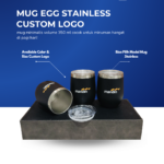 Mug Egg Stainless Steel Custom Logo: Merchandise Modern untuk Brand yang Ingin Tampil Berbeda