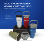Mug Vacuum Flask 600 ml Custom Logo: Menjaga Suhu, Menjaga Citra Brand