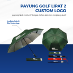 Payung Golf Lipat 2 Custom Logo: Solusi Branding yang Fungsional dan Berkelas