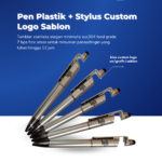 Pen Plastik + Stylus Custom Logo: Dua Fungsi dalam Satu Merchandise