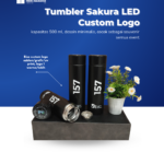 Tumbler Sakura LED Custom Logo: Merchandise Modern yang Menarik Perhatian