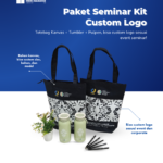 Paket Seminar Kit (Tumbler, Pulpen, Totebag Kanvas) Custom Logo: Solusi Lengkap untuk Event Profesional