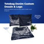 Totebag Denim Custom Logo: Gaya Kasual yang Membawa Nama Brand Anda
