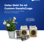 Gelas Sloki 34 ml Custom Logo: Merchandise Unik dengan Sentuhan Eksklusif