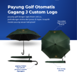 Payung Golf Otomatis Gagang J Custom Logo: Klasik, Elegan, dan Nyaman Digunakan