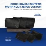 Pouch Sintetis Motif Kulit Jeruk Custom Logo: Tekstur Unik untuk Kesan Premium