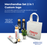 Merchandise Set 2 in 1 Custom Logo: Simpel, Praktis, dan Tetap Elegan