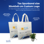 Tas Spunbond 30x40x8 cm Custom Logo: Solusi Promosi yang Praktis dan Ramah Lingkungan
