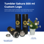 Tumbler Sakura 500 ml Custom Logo: Merchandise Elegan untuk Branding yang Berkesan