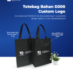 Totebag D300 Custom Logo: Tas Promosi yang Kuat dan Tahan Lama