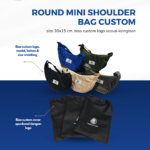 Round Mini Shoulder Bag Custom Logo: Merchandise Kekinian yang Disukai Banyak Orang