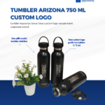 Tumbler Arizona 750 ml Custom Logo: Merchandise Premium dengan Kapasitas Lebih Besar