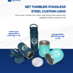 Set Tumbler Stainless Steel Custom Logo: Hadiah Eksklusif untuk Meningkatkan Citra Perusahaan