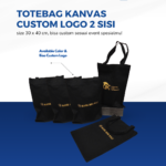 Totebag Kanvas Custom Logo 2 Sisi: Media Promosi Maksimal dengan Area Branding Lebih Luas
