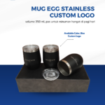 Mug Egg Stainless Custom Logo: Merchandise Elegan untuk Kebutuhan Branding Modern