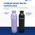 Tumbler Sport 600 ml Custom Logo: Merchandise Dinamis untuk Gaya Hidup Aktif