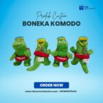 Boneka Komodo Custom Logo: Souvenir Unik Khas Indonesia untuk Branding Perusahaan
