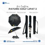 Payung Golf Lipat 2 Custom Logo: Merchandise Premium yang Praktis dan Siap Memperkuat Branding Perusahaan