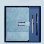 Gift Set Notebook Biru & Pen Custom Logo: Corporate Gift Premium yang Elegan dan Fungsional