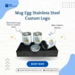 Mug Egg Stainless Steel Custom Logo – Mug Stainless Premium untuk Souvenir Perusahaan
