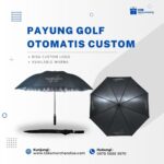 Payung Golf Otomatis Custom Logo – Payung Golf Premium untuk Souvenir Perusahaan
