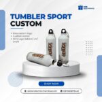 Tumbler Sport Custom Logo – Botol Minum Stainless Steel untuk Souvenir & Merchandise Perusahaan