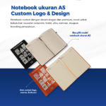 Notebook A5 Custom Design & Logo: Bebas Custom Desain, Warna, Cover, dan Logo Sesuai Branding