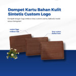 Dompet Kartu Bahan Kulit Sintetis Custom Logo: Corporate Gift Elegan untuk Meningkatkan Citra Brand