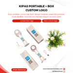 Kipas Portable + Box Custom Logo Kipas Portable Custom Logo: Merchandise Modern untuk Branding Perusahaan