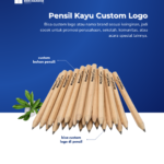 Pensil Kayu Custom Logo Bikin Brand Anda Makin Diingat Lewat Sentuhan Natural!