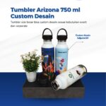 Tumbler Arizona 750 ml Custom Desain: Bebas Custom Sesuai Identitas Brand