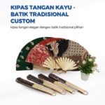 Kipas Tangan Kayu Batik Tradisional