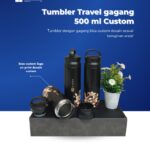 Tumbler Travel Gagang 500 ml Custom Logo: Botol Minum Praktis untuk Aktivitas Sehari-hari