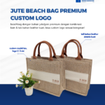 Jute Beach Bag Premium Custom Logo: Tas Ramah Lingkungan dengan Sentuhan Elegan untuk Branding Perusahaan